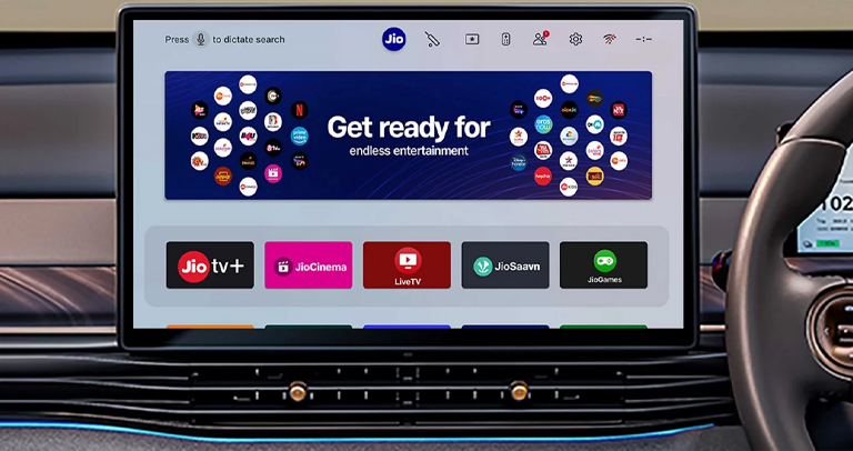 Jio Home screen